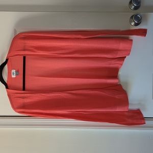 Old Navy Coral Open-Front Cardigan